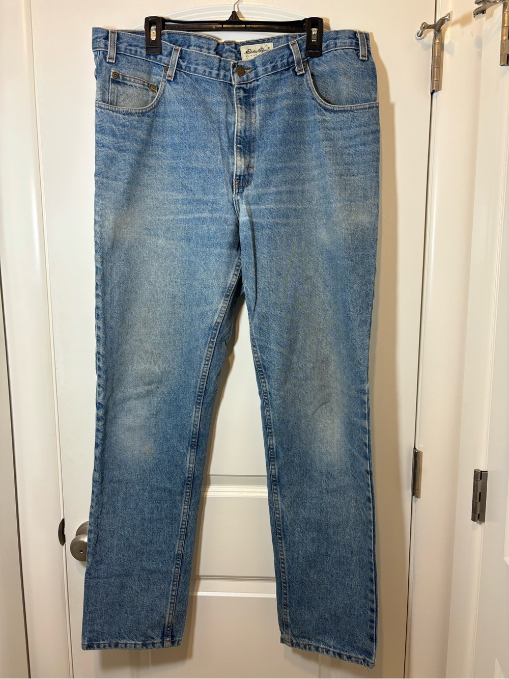 Eddie Bauer Faded Light Blue Straight-Leg Jeans